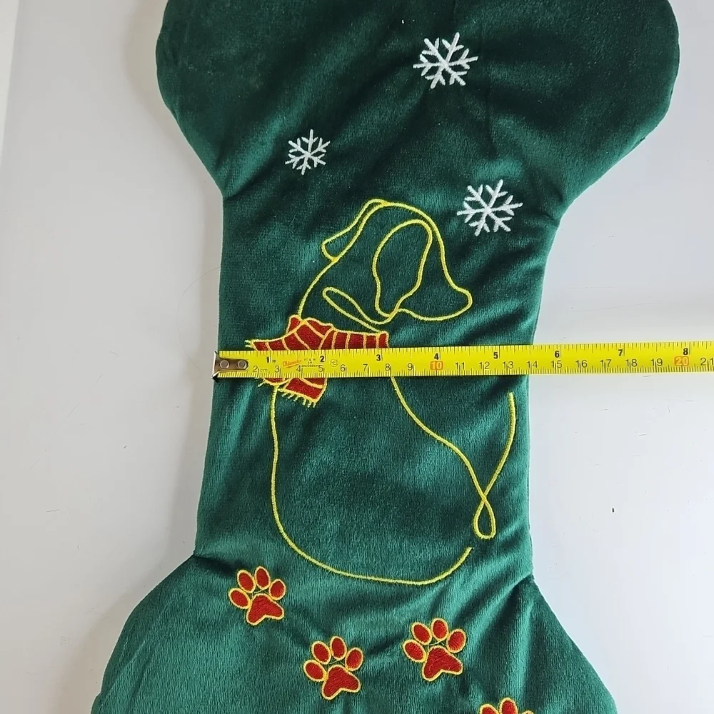 Green Dog Bone Shaped Pet Gift Bag